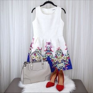 White & Floral Dress